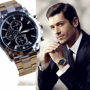 Business About Men Stainless Steel Band Machinery Sport Quartz Watch - Freemart Online