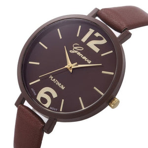 Geneva watch women Faux Leather Analog - Freemart Online