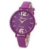 Geneva watch women Faux Leather Analog - Freemart Online