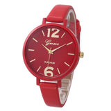 Geneva watch women Faux Leather Analog - Freemart Online