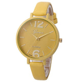 Geneva watch women Faux Leather Analog - Freemart Online