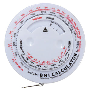 new BMI Body Mass Index Retractable Tape Measure & Calculator For Diet Weight Loss - Freemart Online