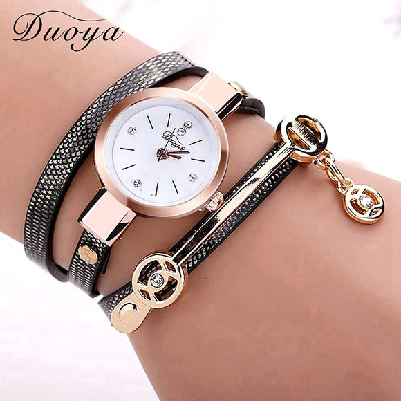 New Duoya Fashion Women Bracelet Watch Gold - Freemart Online